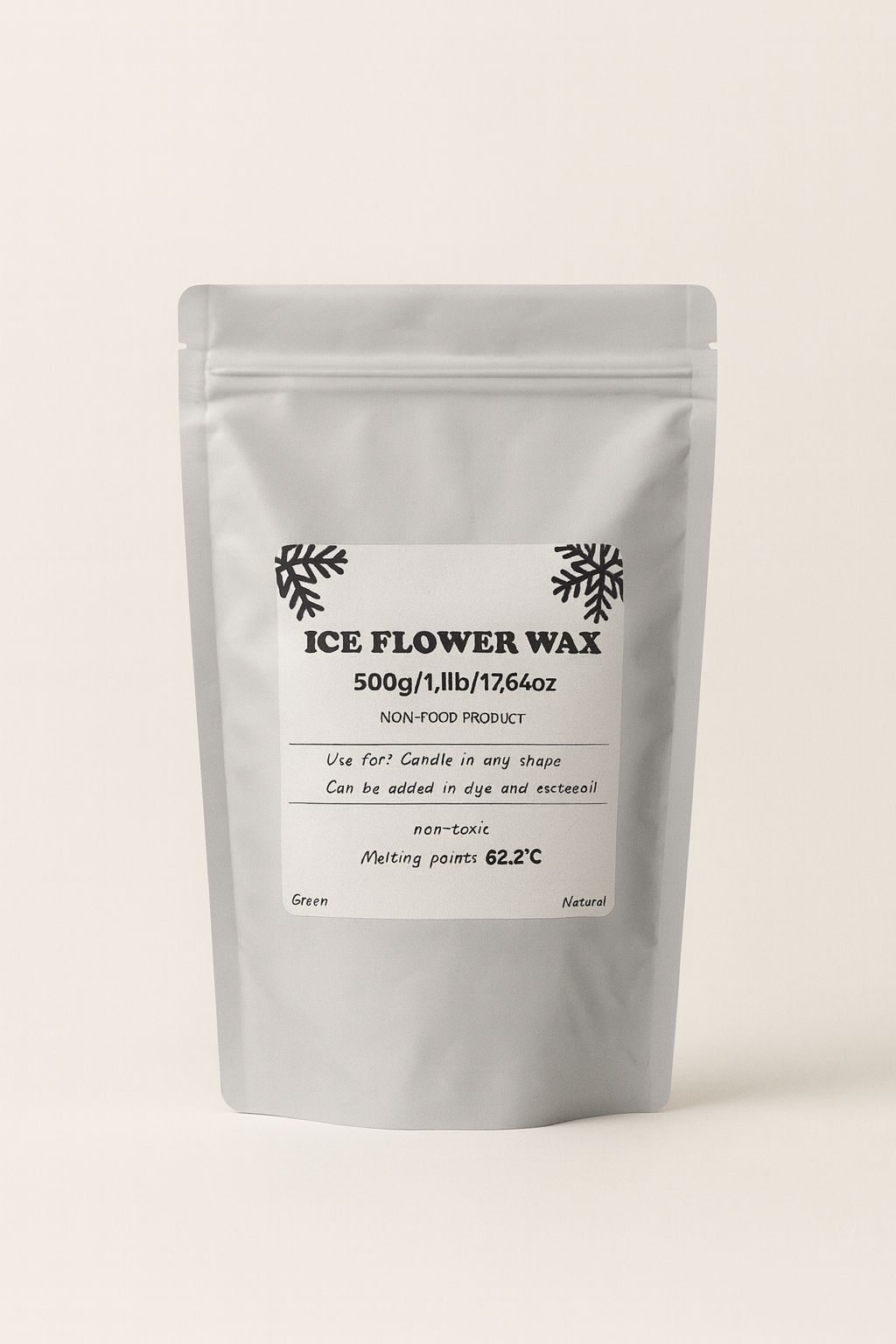 Ice Flower Sand Wax Candle